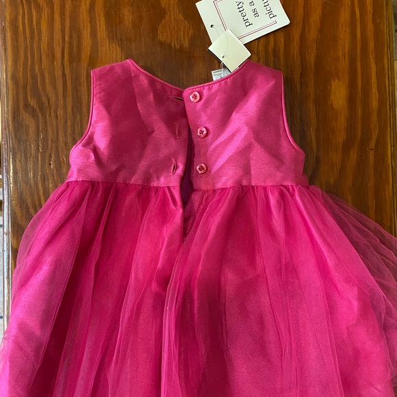 Pink baby dress with sequins - Picture 2 of 2